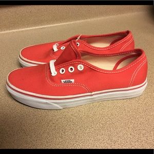 New Vans Authentic Era Classic Bright Red Womens 7